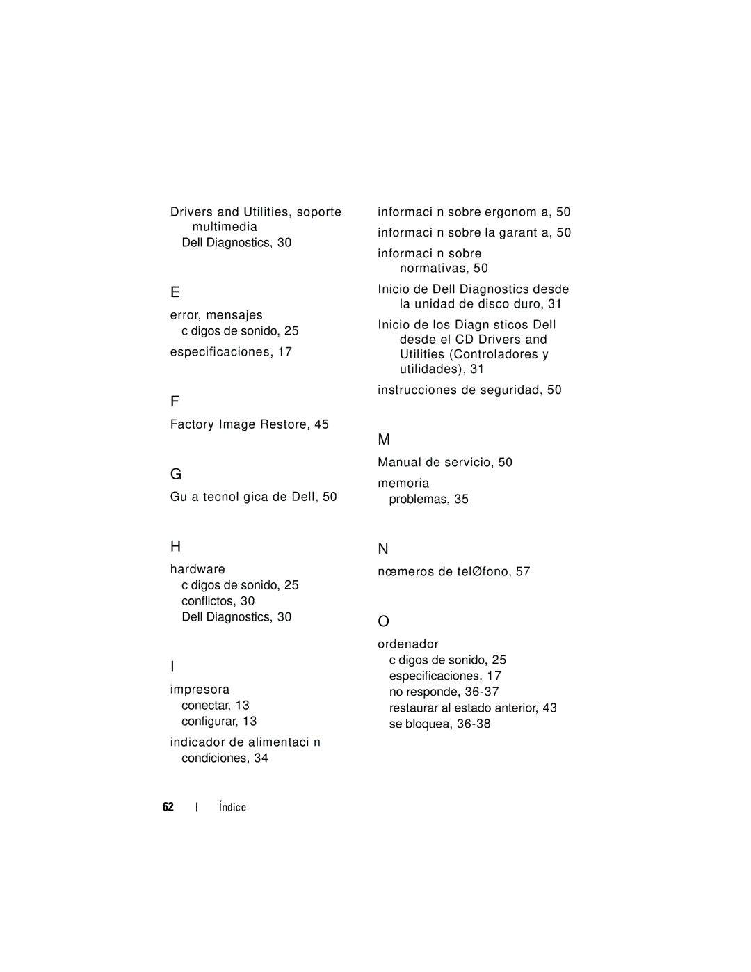 Dell DCMF manual Drivers and Utilities, soporte multimedia Dell Diagnostics 