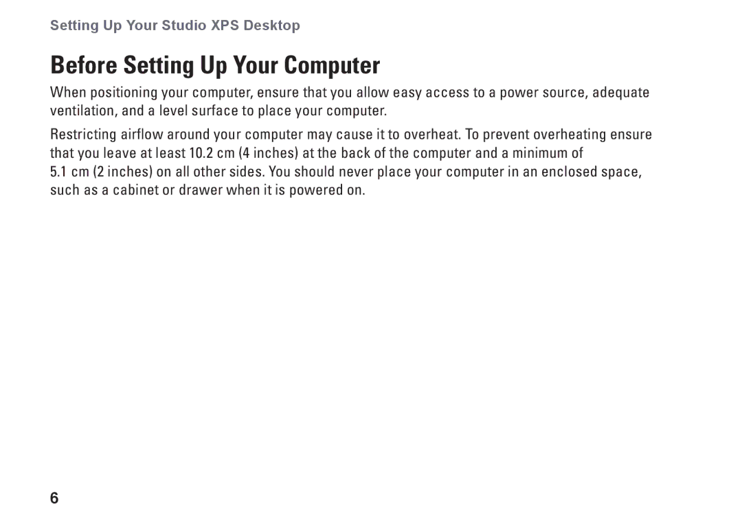 Dell DCRM, 0NWK08A01 setup guide Before Setting Up Your Computer 