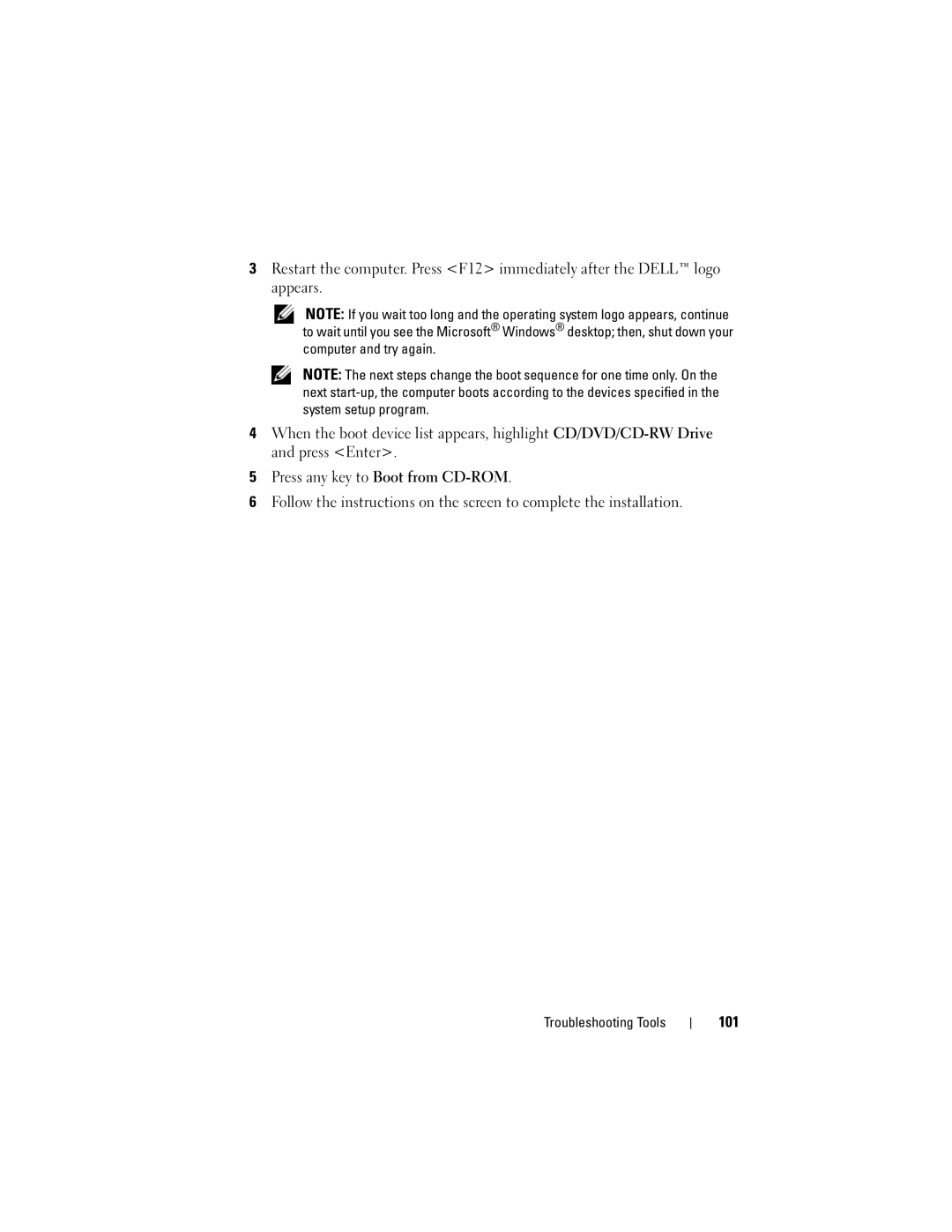 Dell DCSLF owner manual 101 