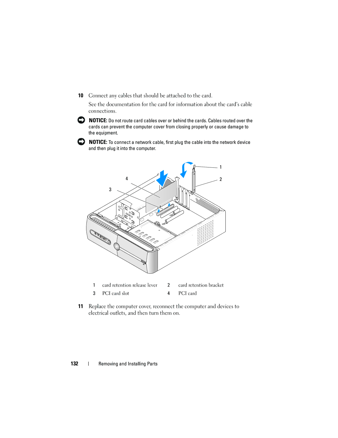 Dell DCSLF owner manual PCI card slot 