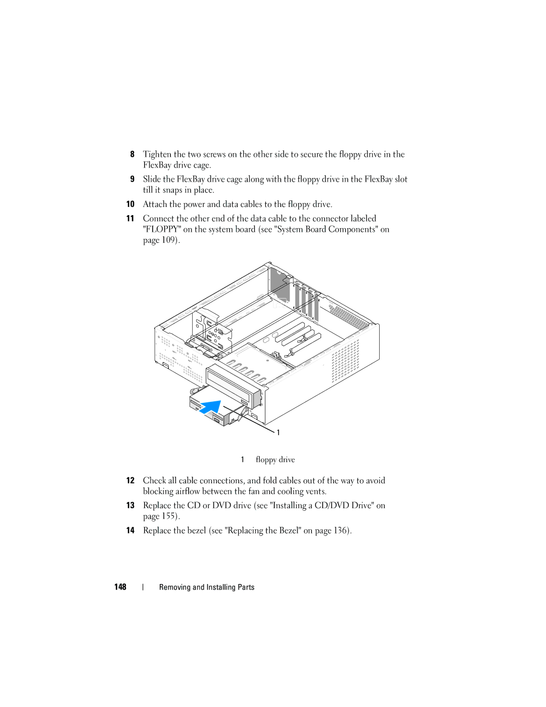 Dell DCSLF owner manual Floppy drive 