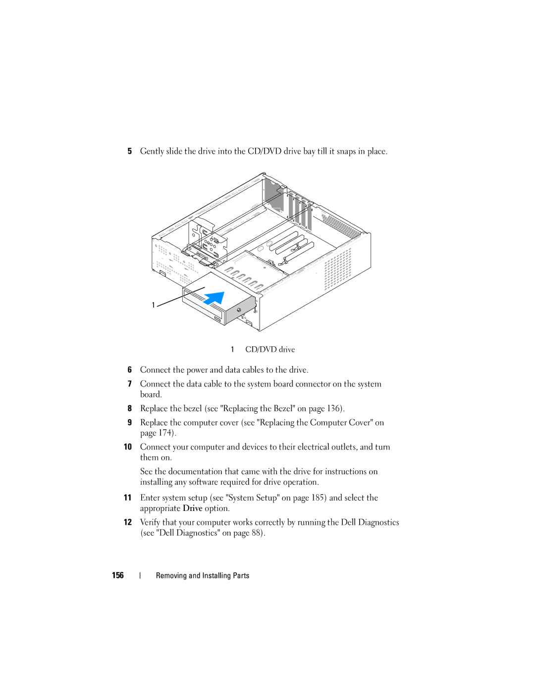 Dell DCSLF owner manual CD/DVD drive 