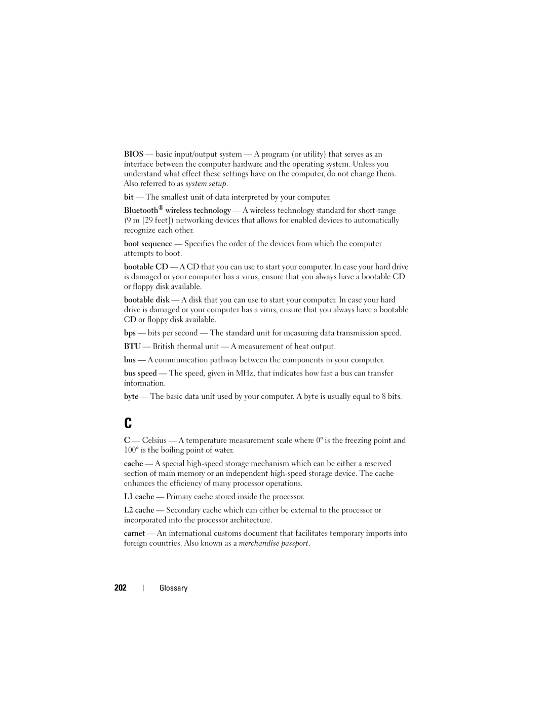 Dell DCSLF owner manual 202 