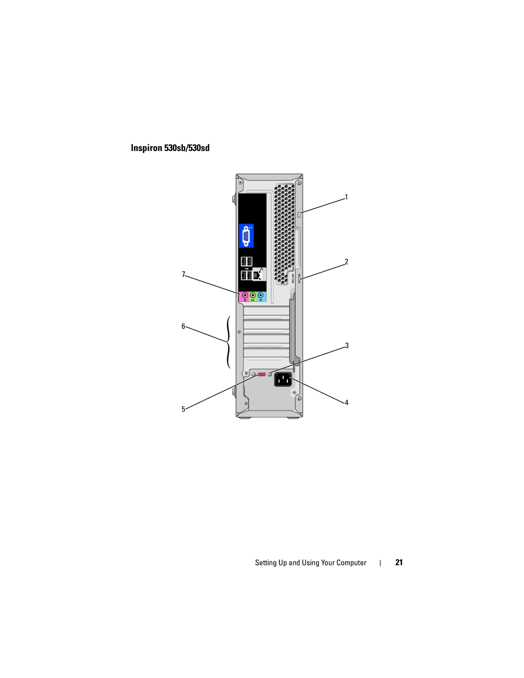 Dell DCSLF owner manual Inspiron 530sb/530sd 