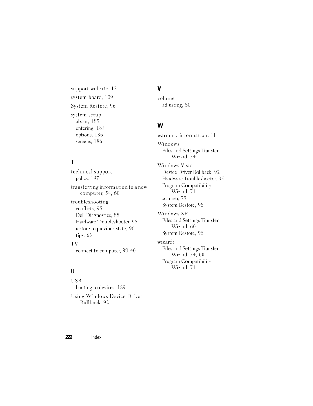 Dell DCSLF owner manual Usb 