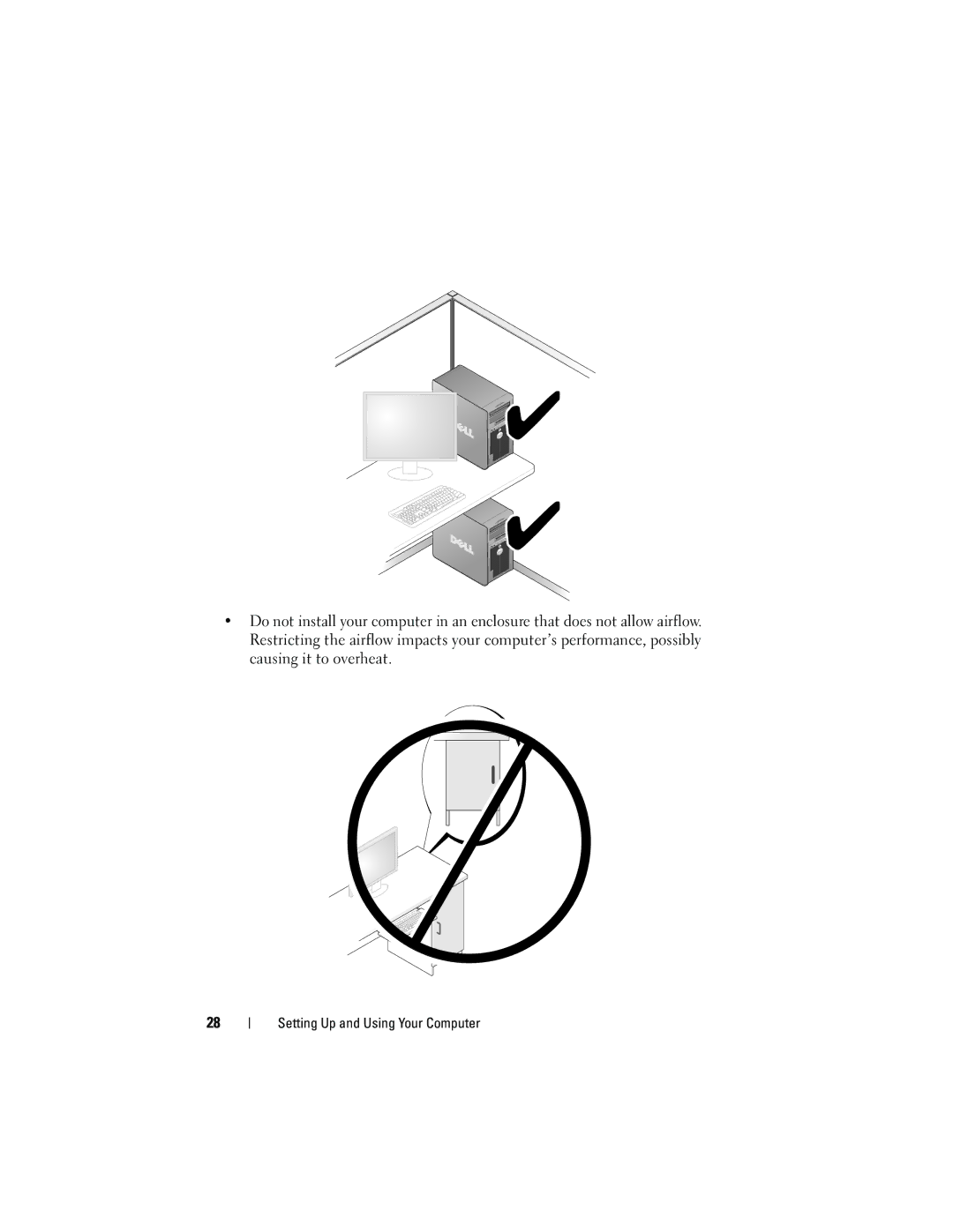 Dell DCSLF owner manual Setting Up and Using Your Computer 