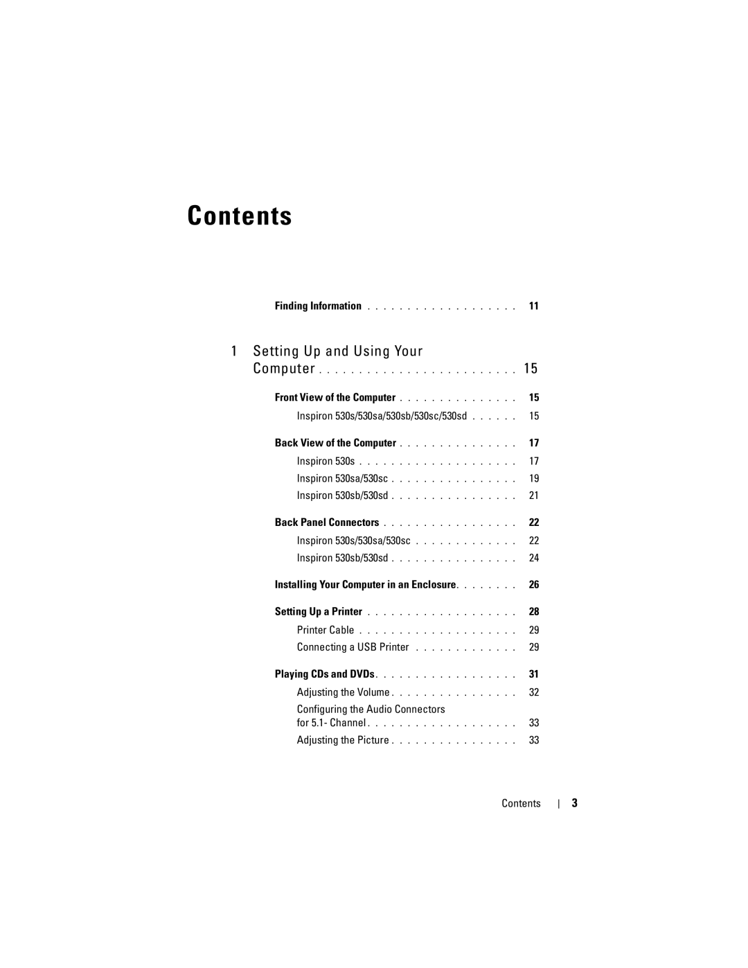 Dell DCSLF owner manual Contents 