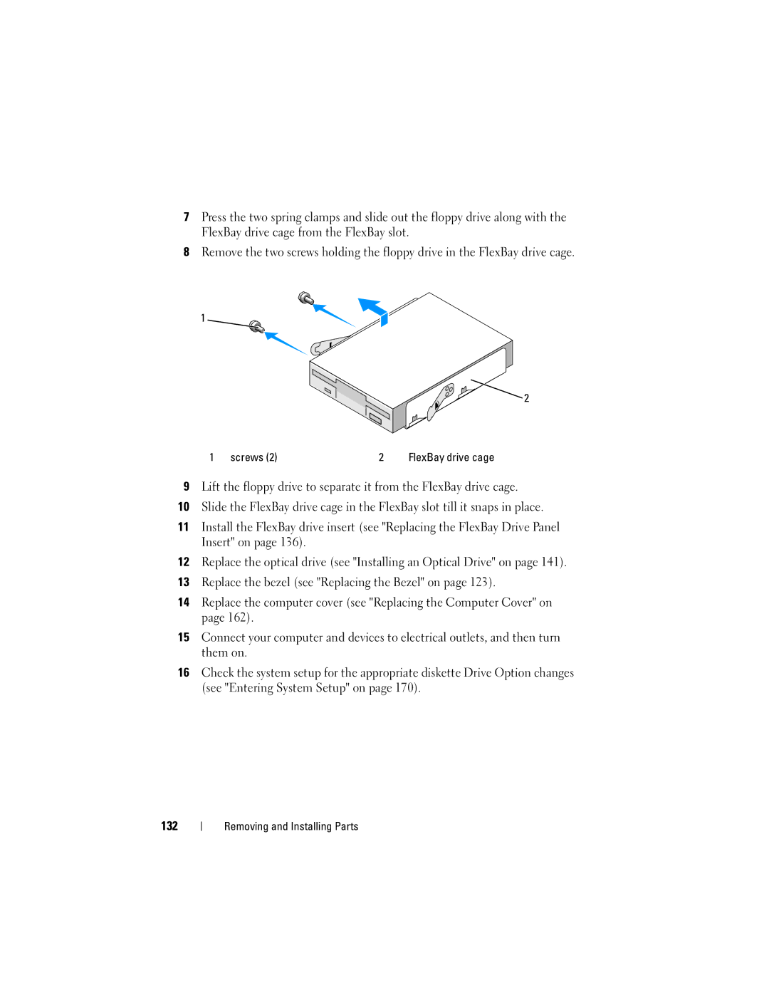 Dell DCSLF manual FlexBay drive cage 