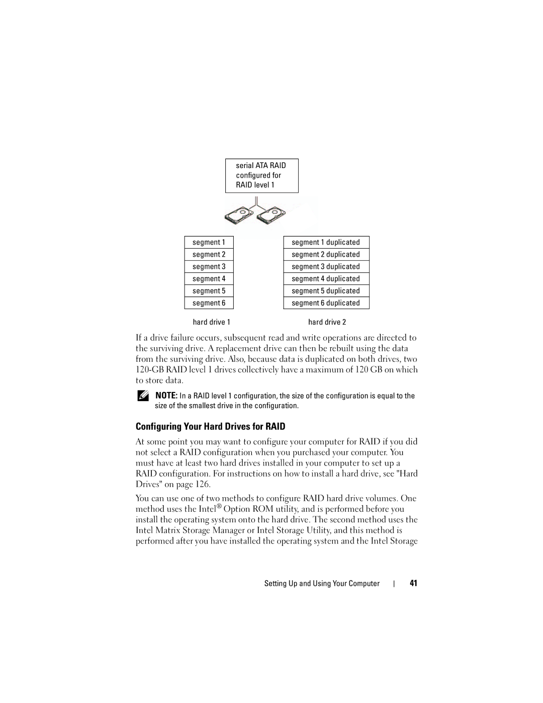 Dell DCSLF manual Configuring Your Hard Drives for RAID 