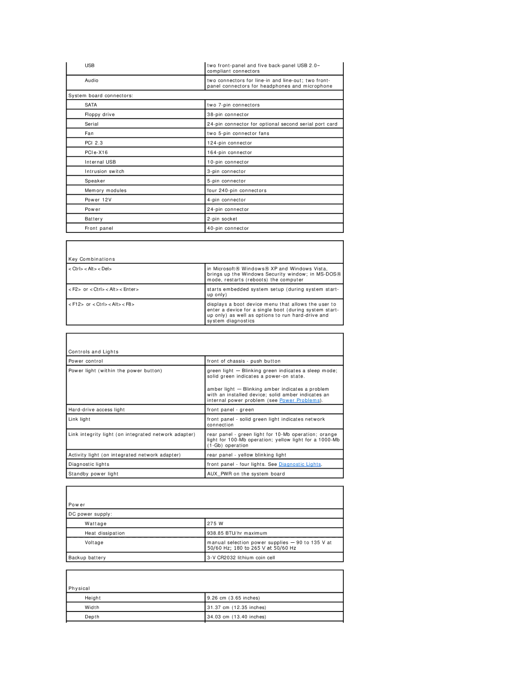 Dell DCCY, DCSM, 740-MT, 740-DT manual Two 7-pin connectors 