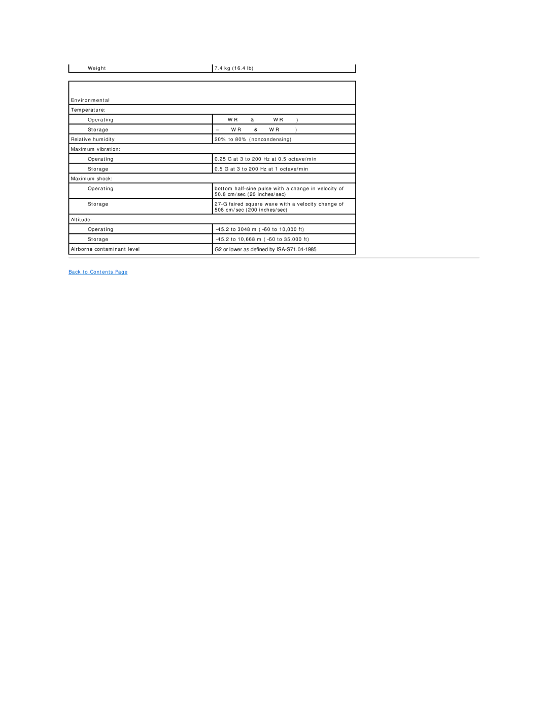 Dell DCSM, DCCY, 740-MT, 740-DT manual Weight Kg 16.4 lb 