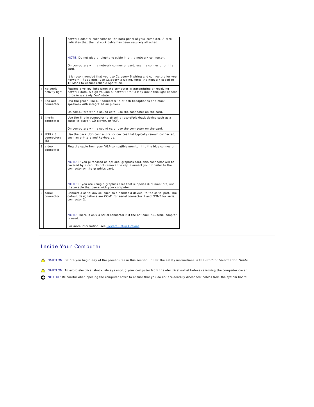 Dell DCCY, DCSM, 740-MT, 740-DT manual Inside Your Computer 