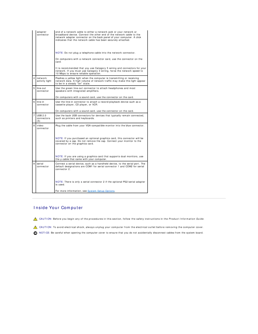 Dell DCSM, DCCY, 740-MT, 740-DT manual Inside Your Computer 