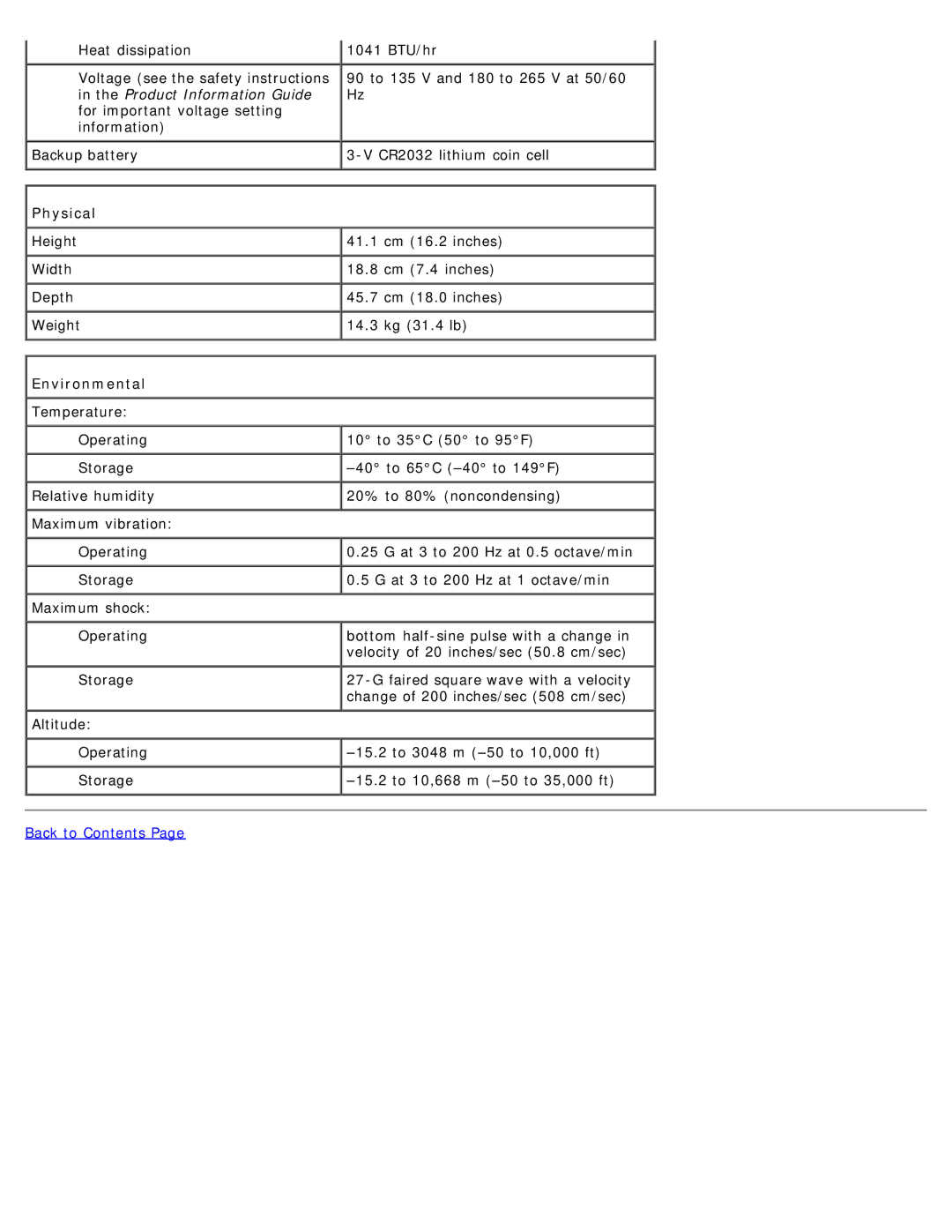 Dell DCSM manual Physical, Environmental 