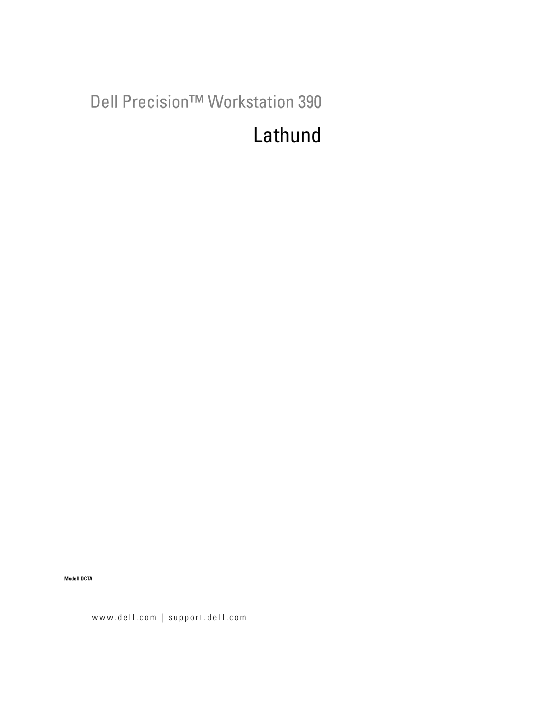 Dell DCTA manual Lathund 