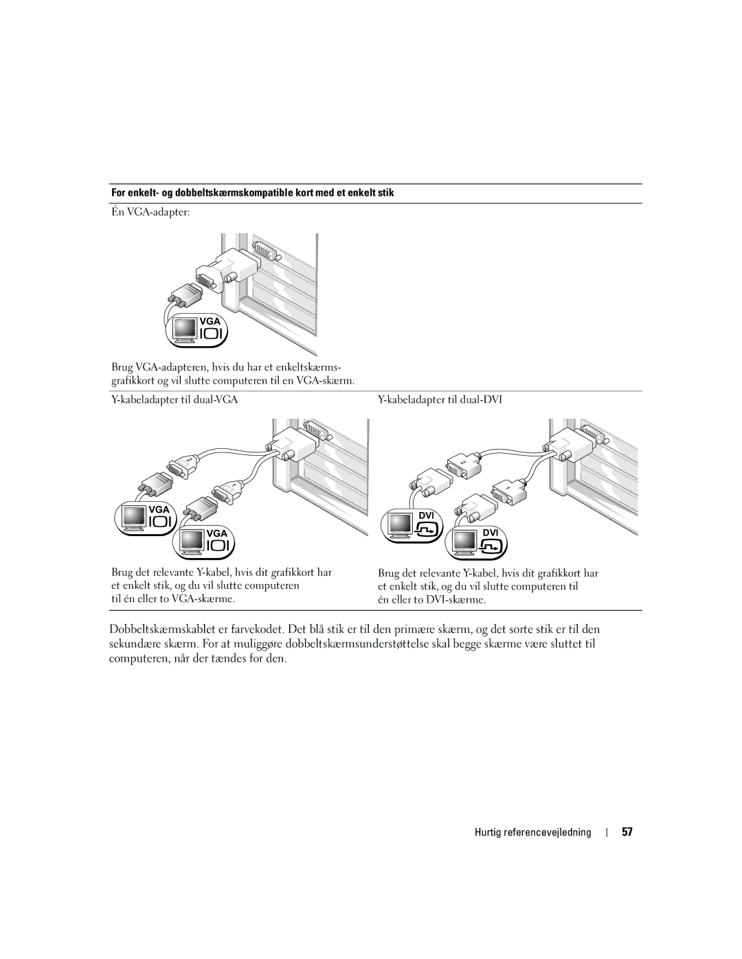 Dell DCTA manual Én VGA-adapter 