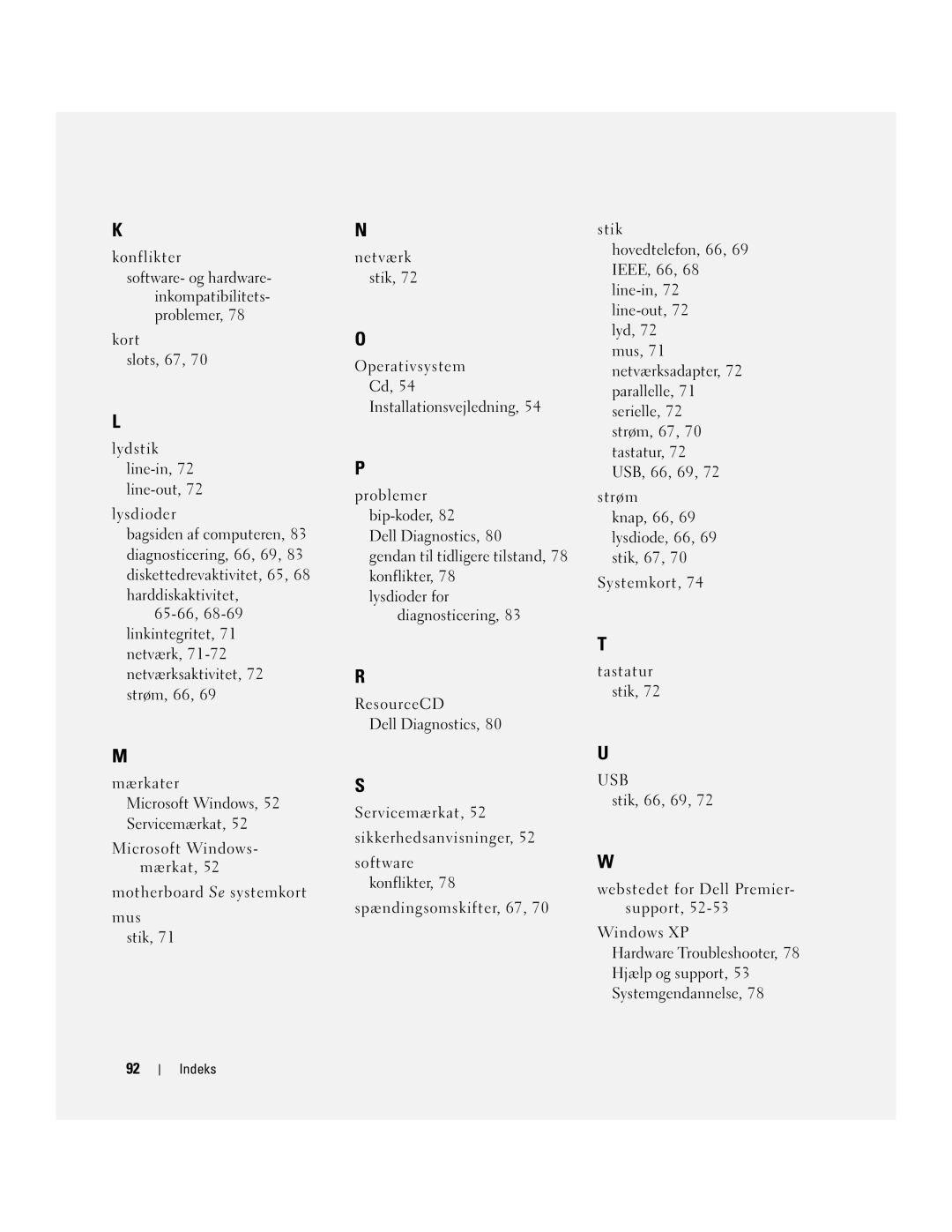 Dell DCTA manual Konflikter, Software- og hardware- inkompatibilitets- problemer 