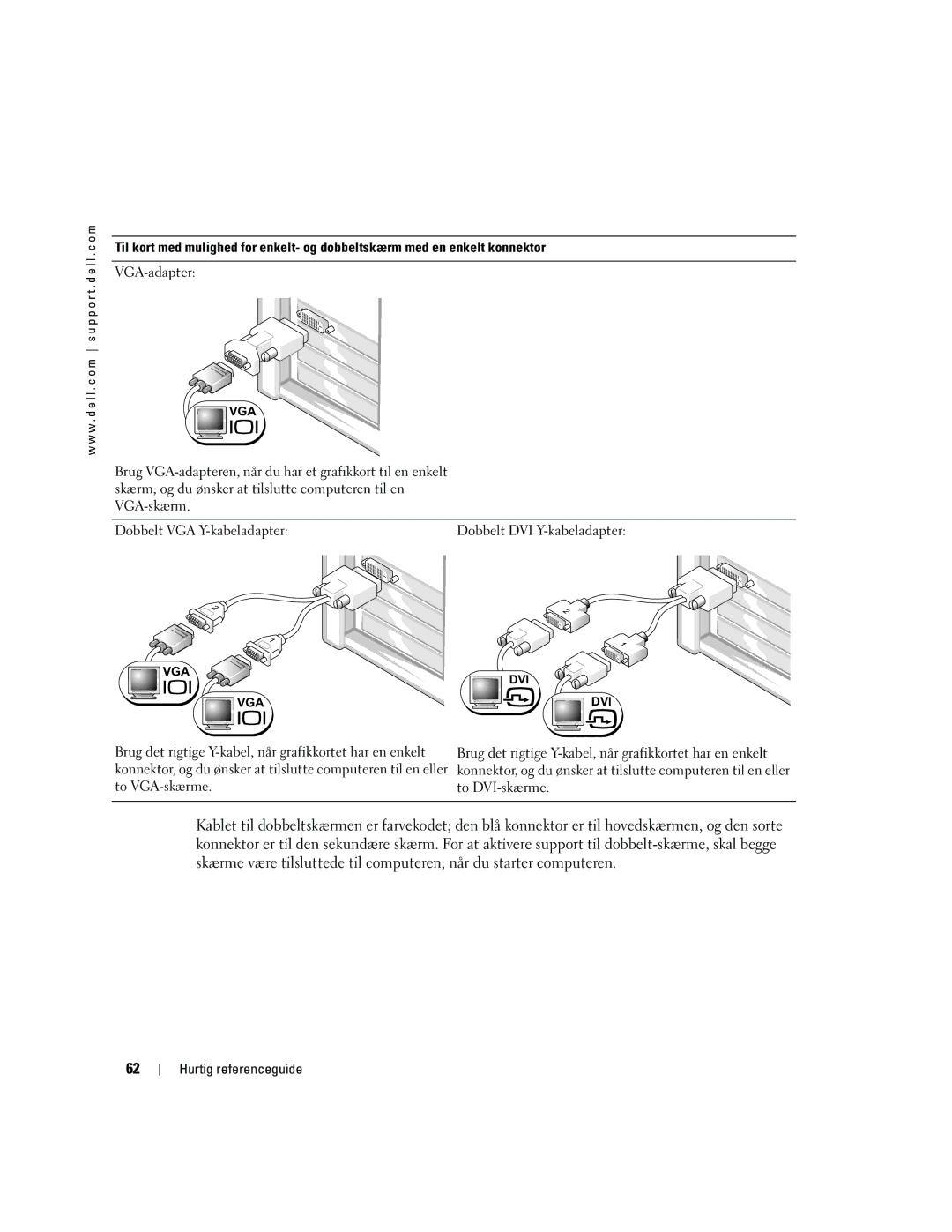 Dell DCTA manual VGA-adapter 