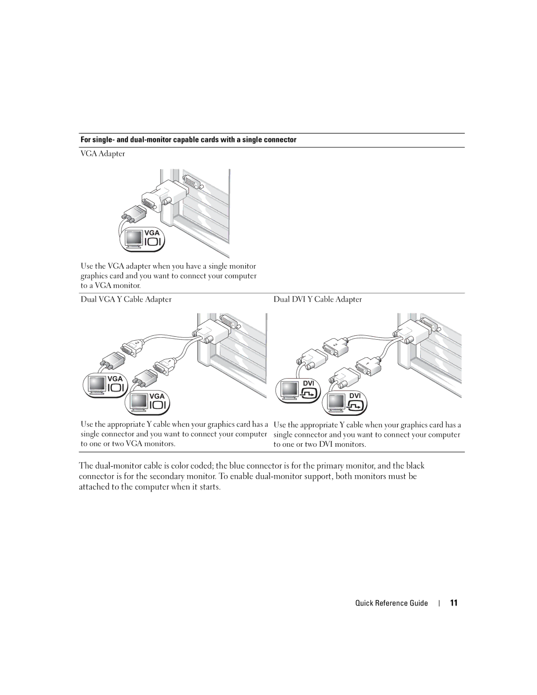 Dell dell precision workstation 370 systems manual VGA Adapter 