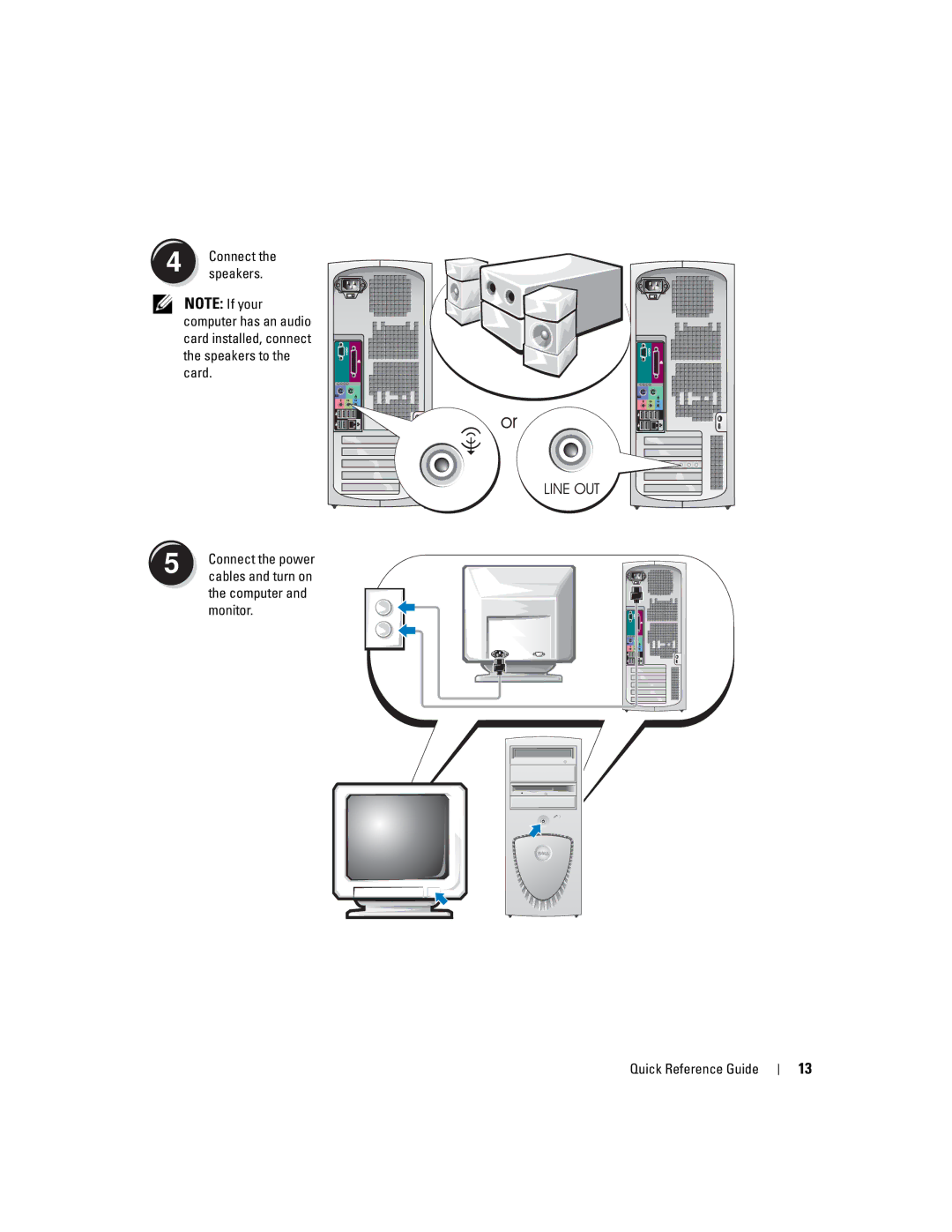 Dell dell precision workstation 370 systems manual Speakers, Computer and monitor Quick Reference Guide 