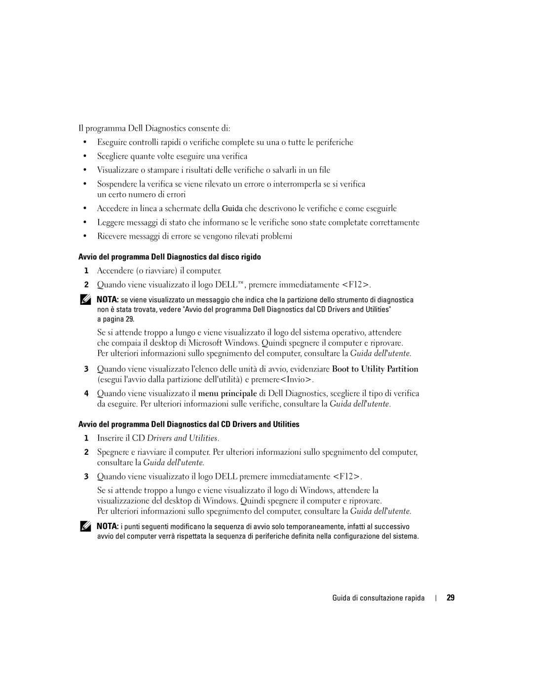 Dell dell precision workstation 370 systems manual Avvio del programma Dell Diagnostics dal disco rigido, Pagina 