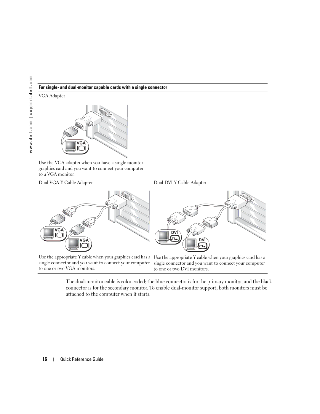 Dell dell precision workstation 370 systems manual VGA Adapter 