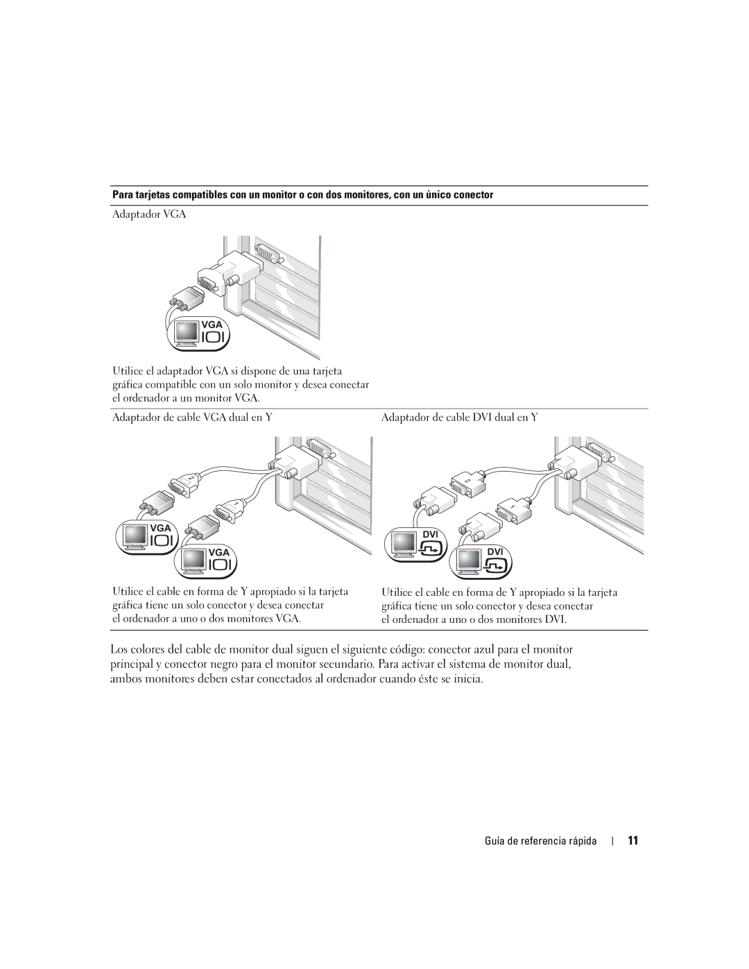 Dell dell precision workstation 370 systems manual Adaptador VGA 