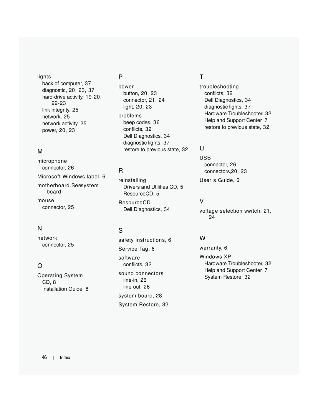 Dell dell precision workstation manual Index 