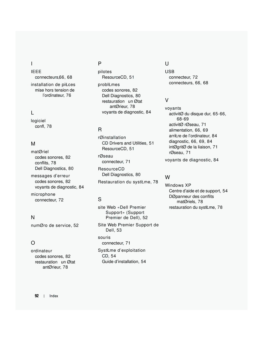 Dell dell precision workstation manual Index 