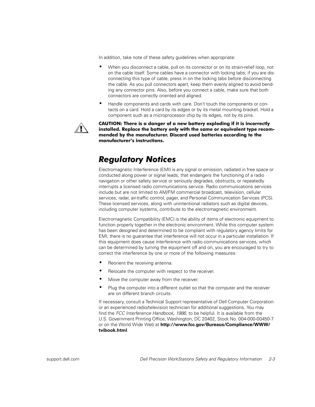 Dell dell precision workstations manual Regulatory Notices, Tvibook.html 