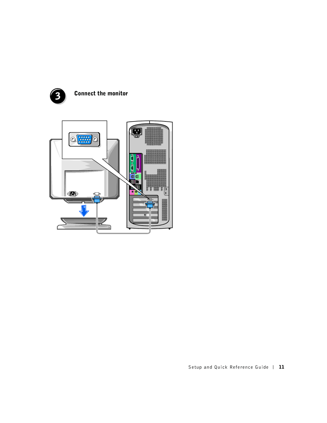 Dell dell precision manual Connect the monitor 