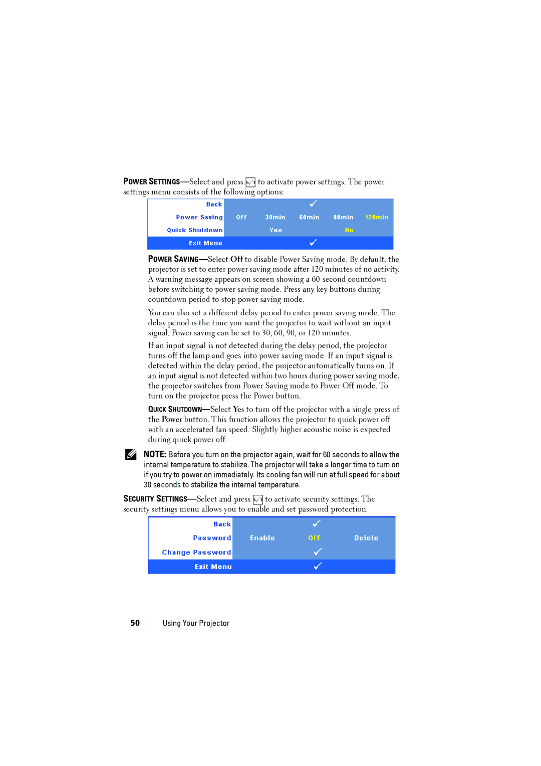 Dell dell projector manual Using Your Projector 