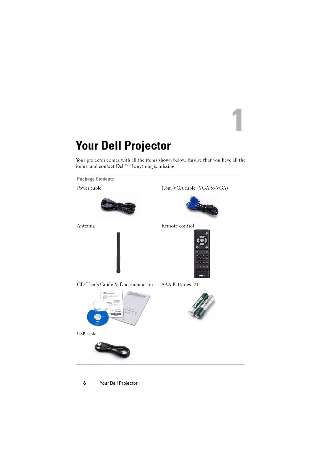 Dell dell projector manual Your Dell Projector 