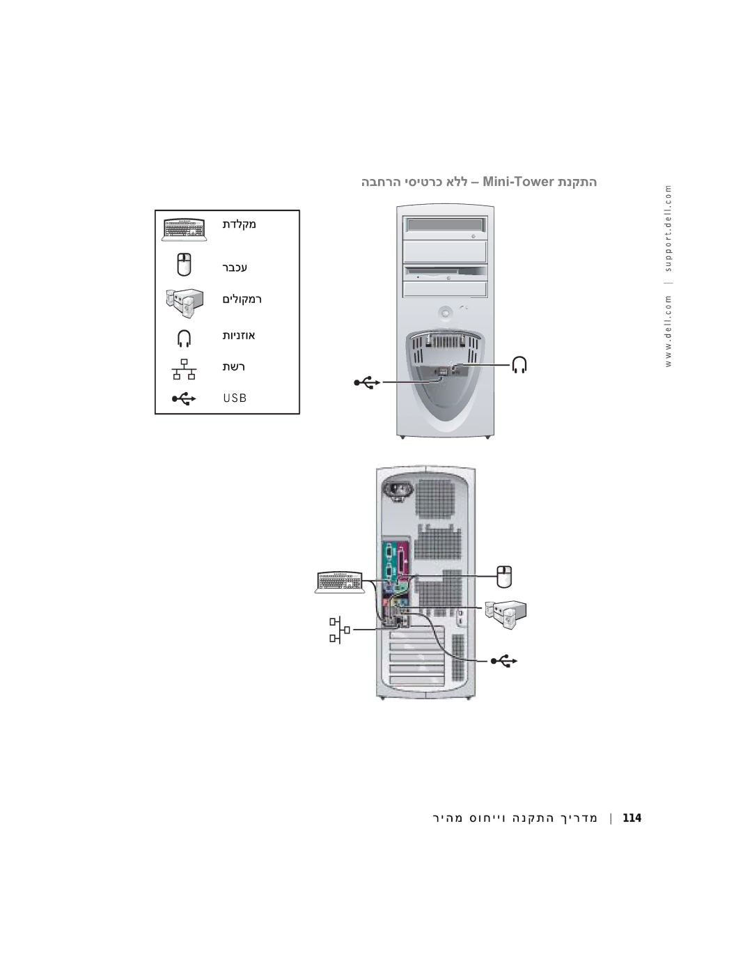 Dell dell manual הבחרה יסיטרכ אלל Mini-Tower תנקתה 