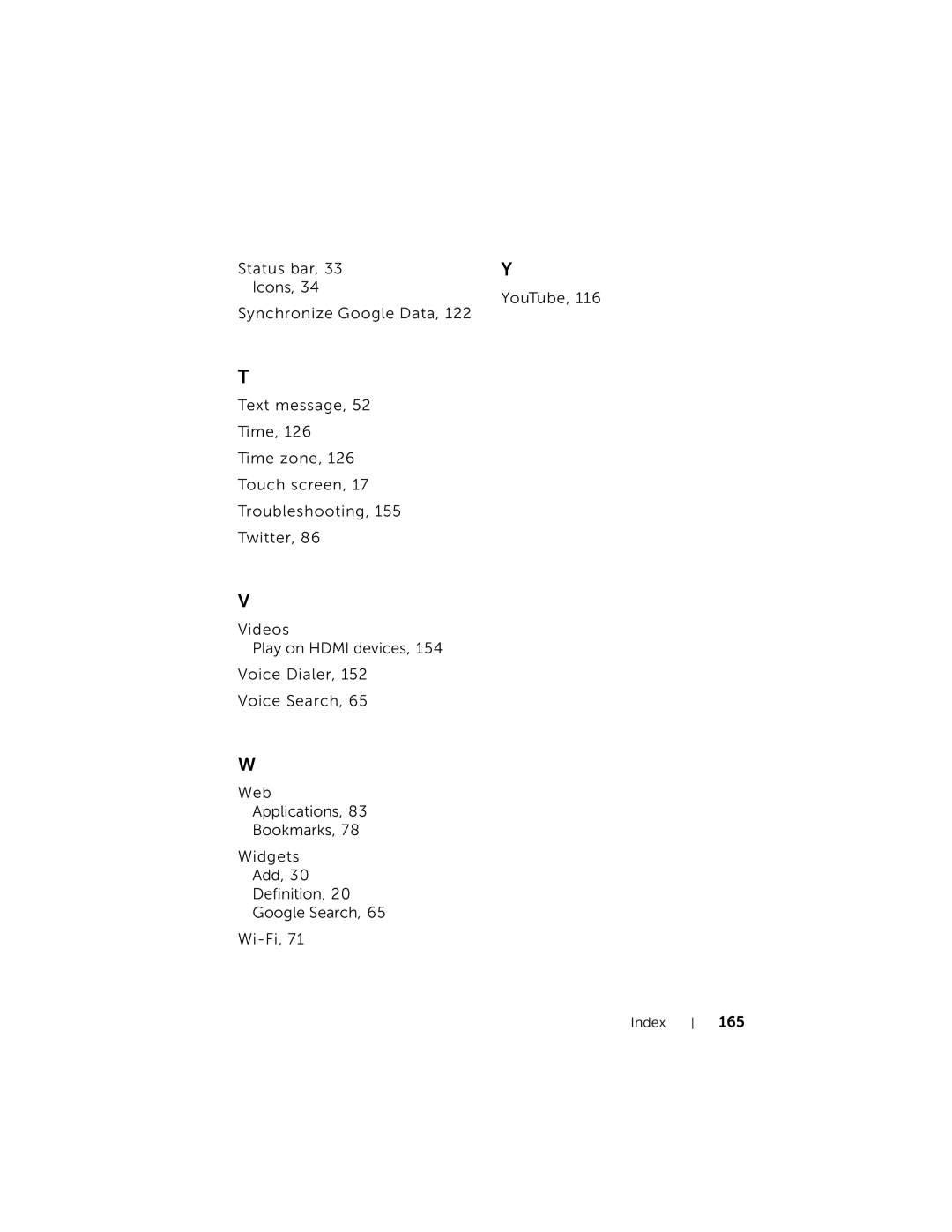 Dell STRK7-3107, DELLSTREAK7TMOBILEBLACK user manual 165 