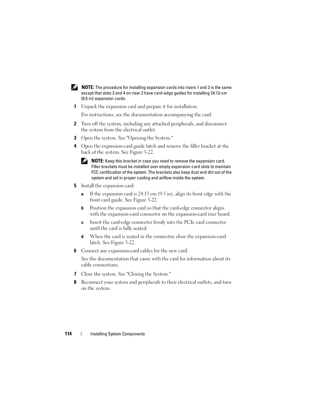 Dell DL2100 owner manual Installing System Components 