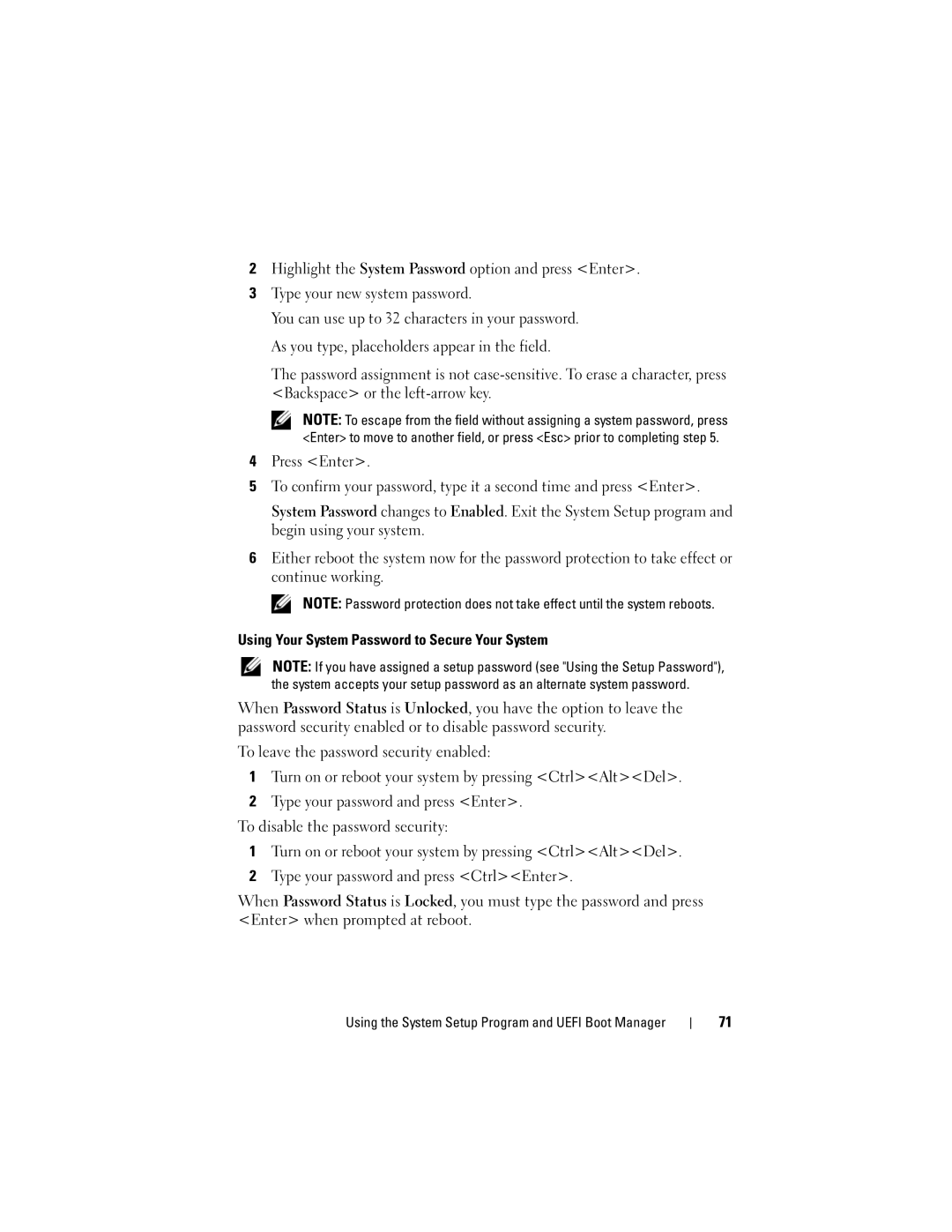 Dell DL2100 owner manual Using the System Setup Program and Uefi Boot Manager 