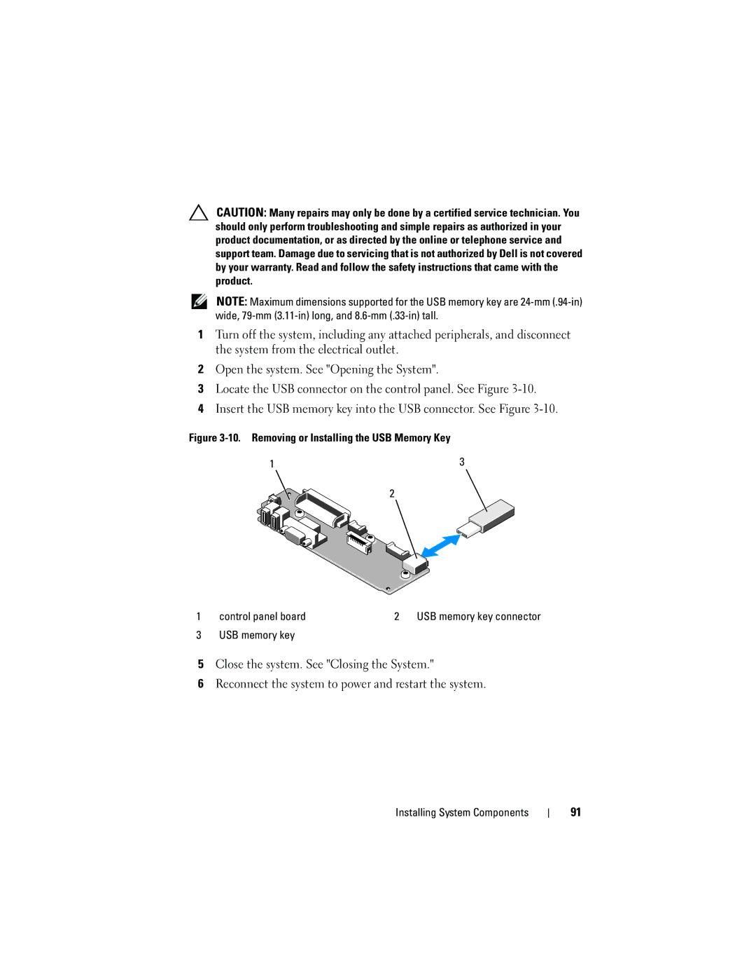 Dell DL2100 owner manual USB memory key 