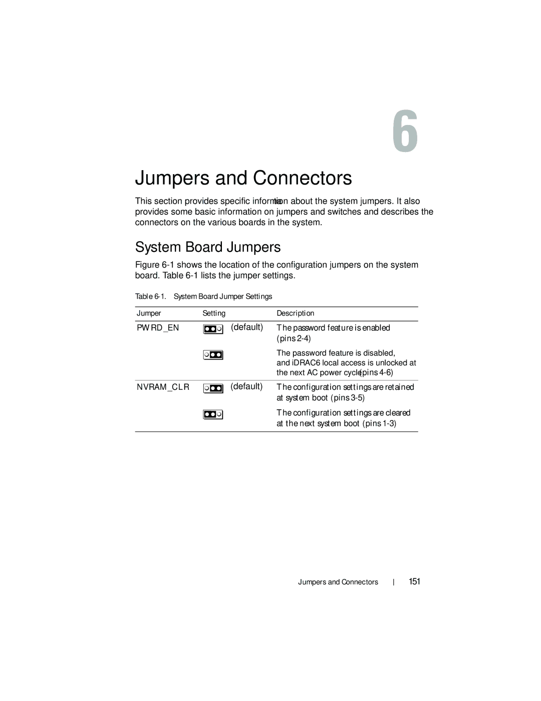 Dell DL2200 owner manual System Board Jumpers, System Board Jumper Settings, Password feature is disabled 