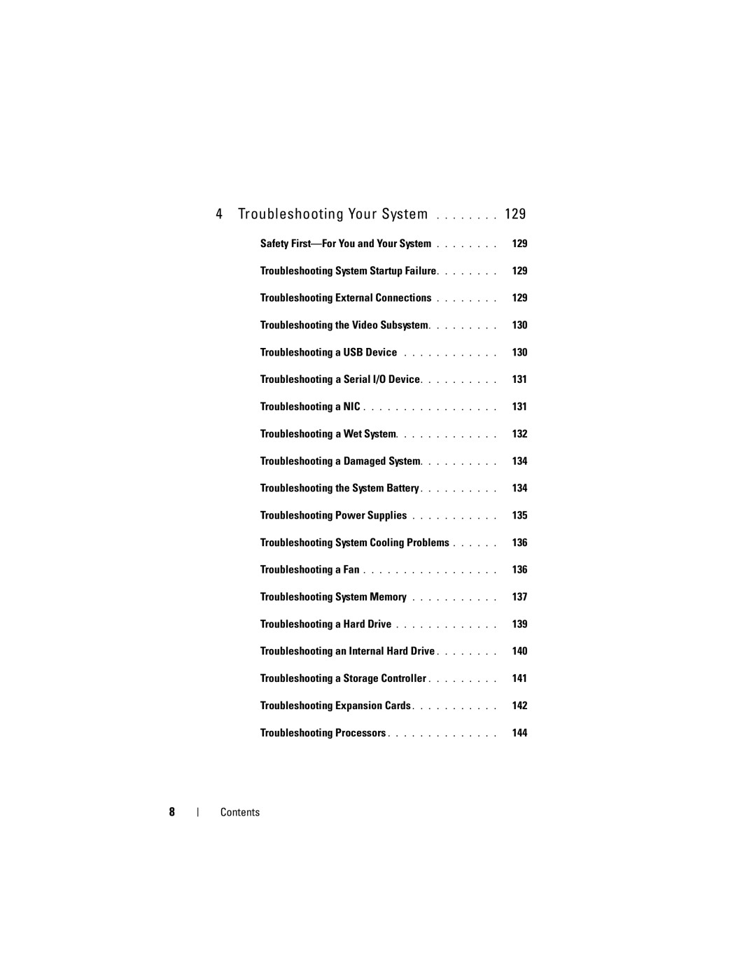 Dell DL2200 owner manual Troubleshooting Your System, 136 