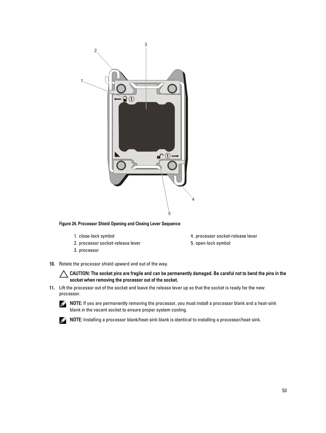 Dell DL4000 owner manual Close-lock symbol 