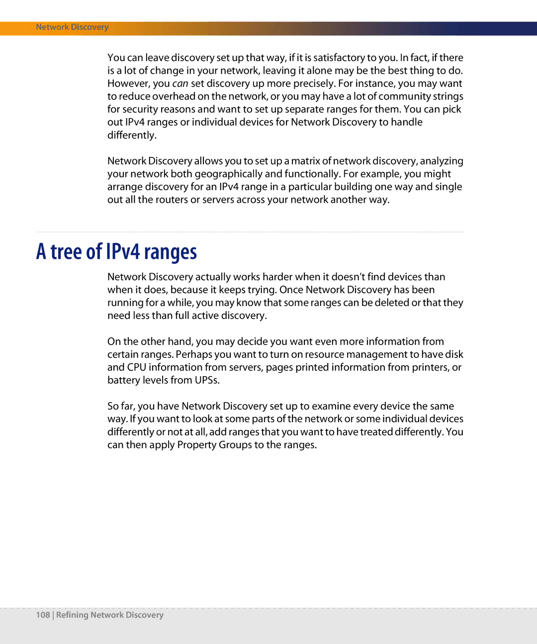 Dell DPND-523-EN12 manual Tree of IPv4 ranges 