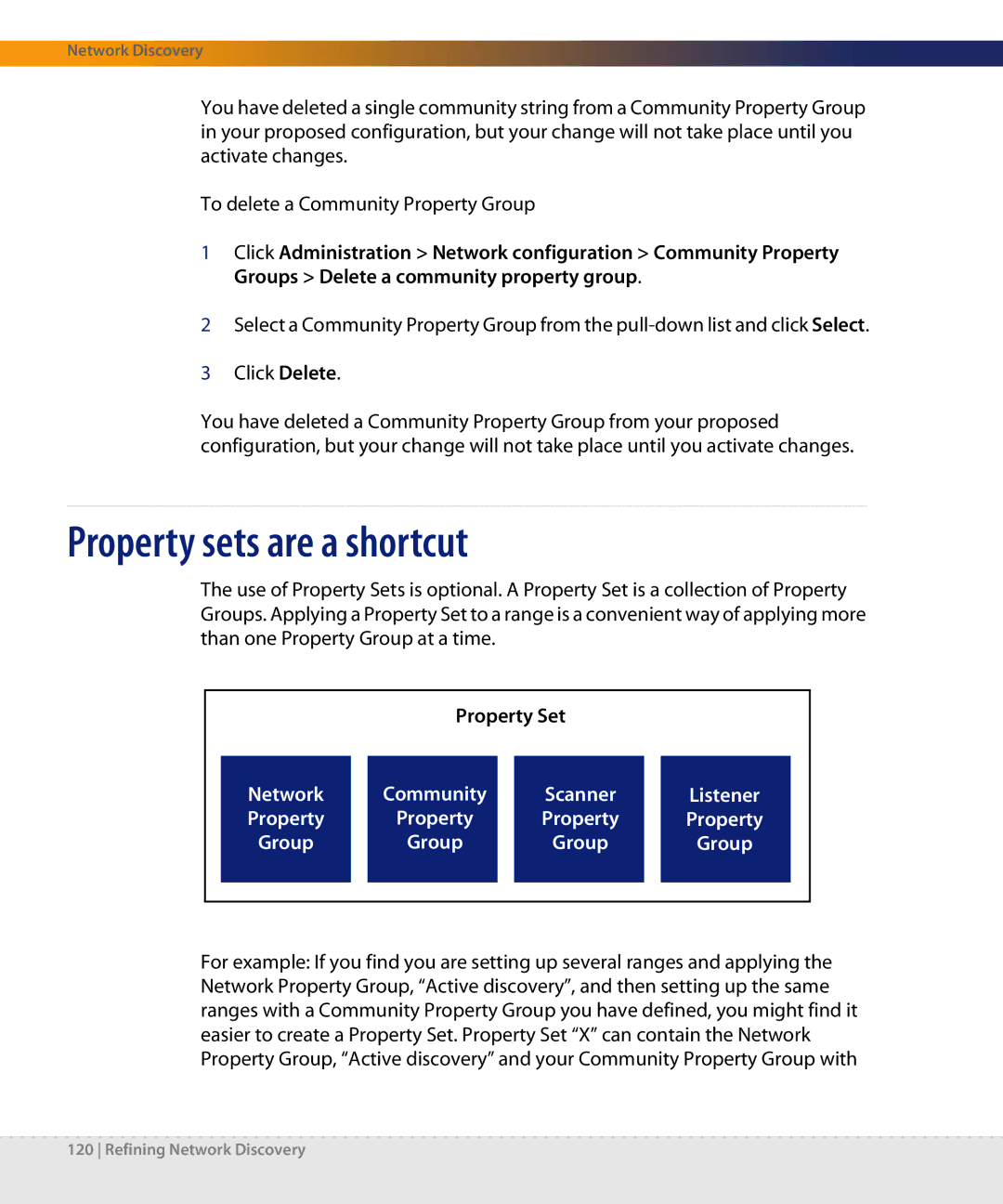 Dell DPND-523-EN12 manual Property sets are a shortcut, Property Group 