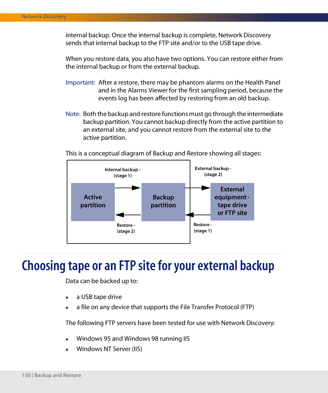 Dell DPND-523-EN12 manual Choosing tape or an FTP site for your external backup 