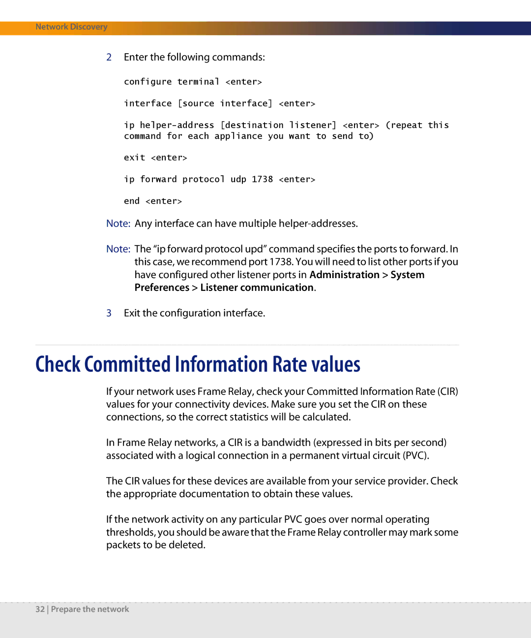 Dell DPND-523-EN12 manual Check Committed Information Rate values, Enter the following commands 