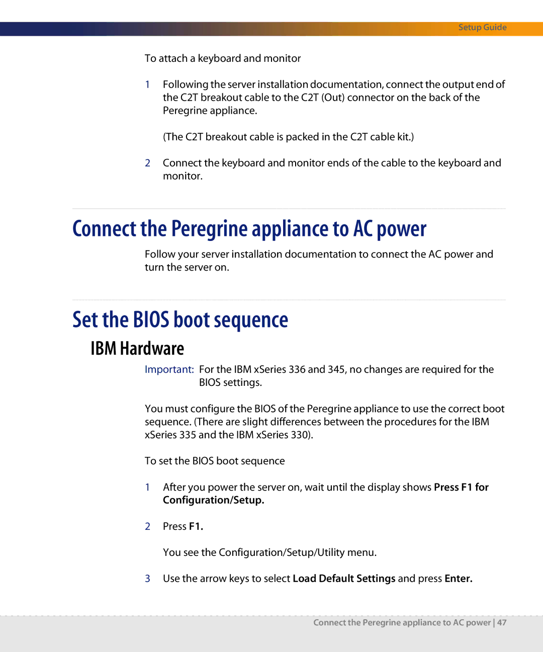 Dell DPND-523-EN12 manual Set the Bios boot sequence, IBM Hardware 