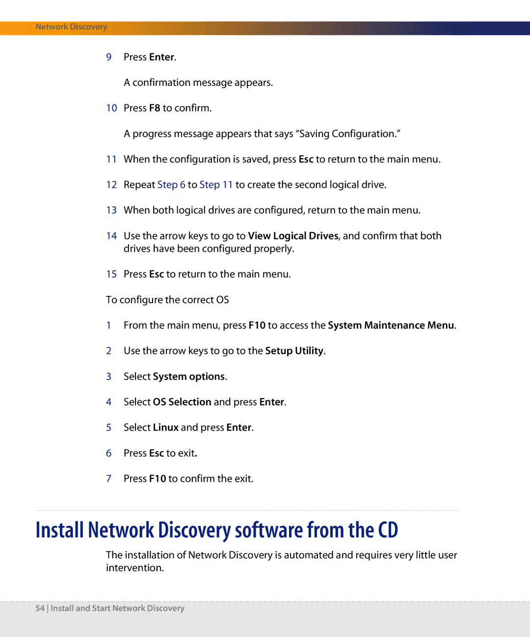 Dell DPND-523-EN12 manual Install Network Discovery software from the CD 