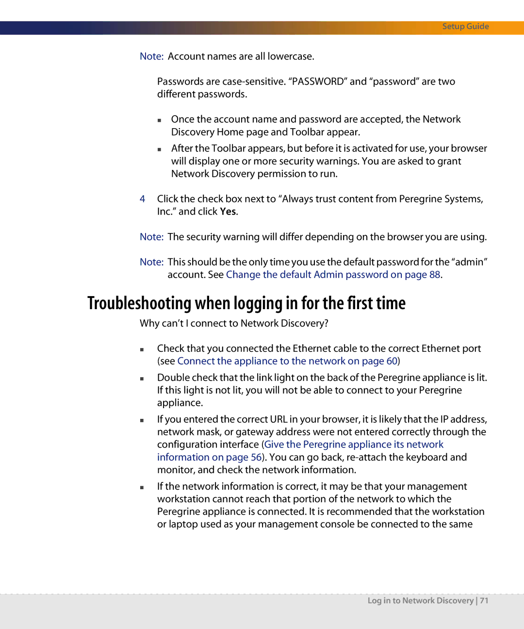 Dell DPND-523-EN12 manual Troubleshooting when logging in for the first time 