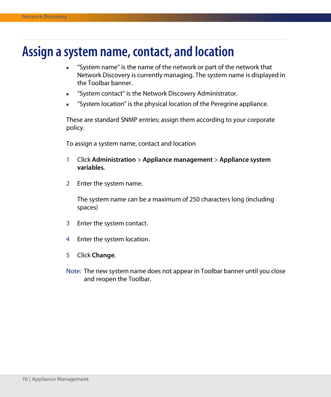 Dell DPND-523-EN12 manual Assign a system name, contact, and location 