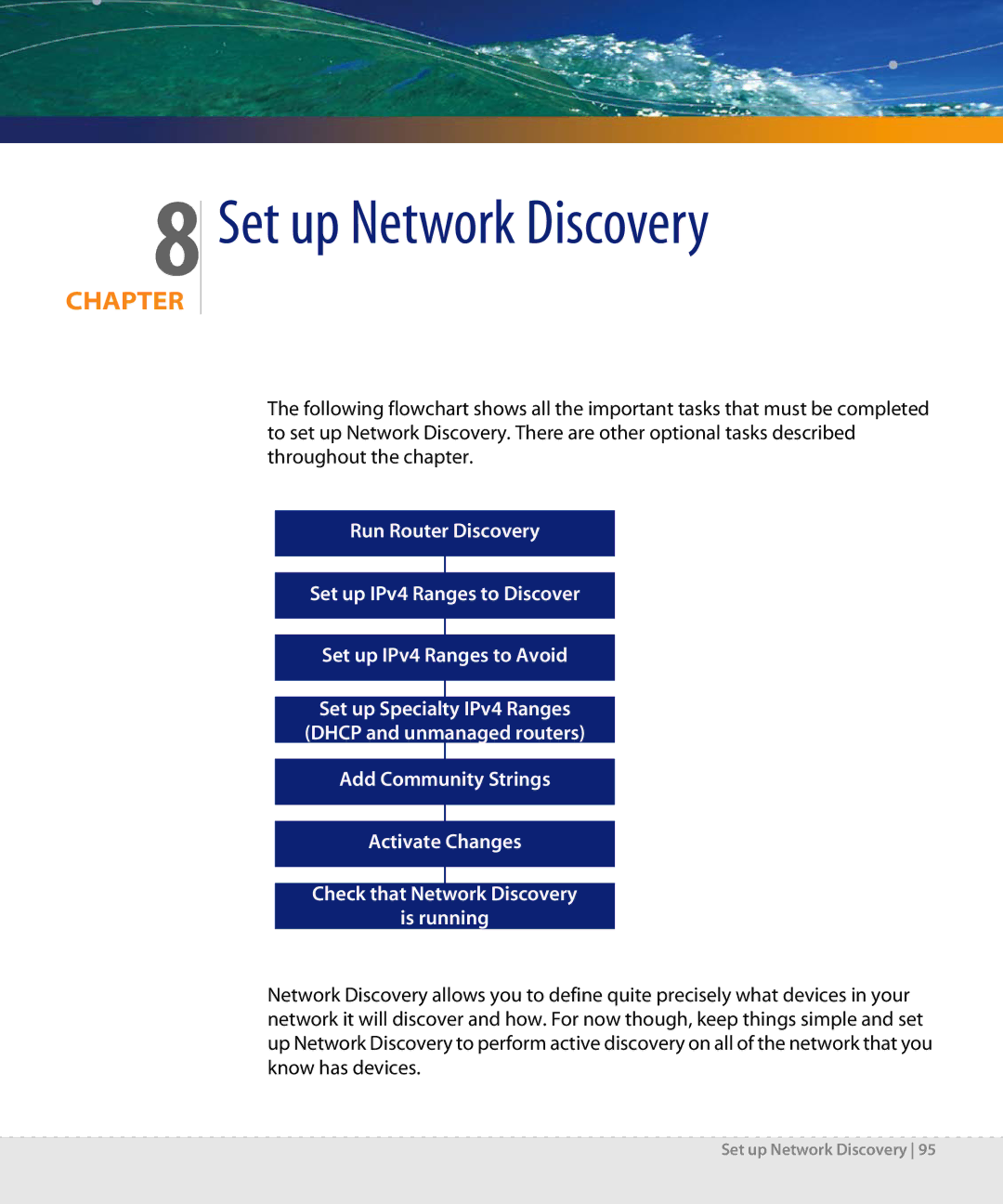 Dell DPND-523-EN12 manual Set up Network Discovery 